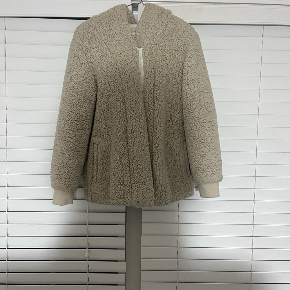 Cat & Jack Cream Teddy Jacket